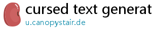 cursed text generator